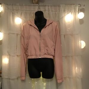 Forever 21 Pink Crop Jacket Size Medium